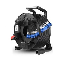Armored Fiber Optic Cable LC to LC 12 Strands Single Mode with Fiber Reel picture