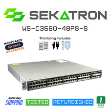 🔀 Cisco WS-C3650-48PS-S • 48-Port PoE+ Gigabit Switch ⚡ Fast Ship picture