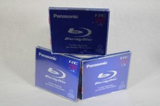 3x Panasonic LM-BE25DE Blu-ray Rewritable Disc 25GB Single NEW Japan picture