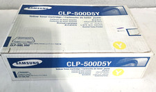 Samsung CLP-500D5Y Yellow Toner Cartridge CLP-500 CLP-550 Genuine New Sealed Box picture