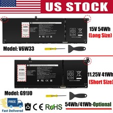✅G91J0/V6W33 Battery For Dell Latitude 3320 3420 3520 Inspiron 15 3510 3520 5410 picture
