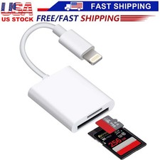 TF SD Card Adapter Camera Reader 2 In 1 For iPhone 14 13 12 11 X XS XR 8 7 iPad picture