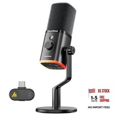 PD100W USB Wireless Microphone for PC, Gaming Black PD100W-Desk Stand picture