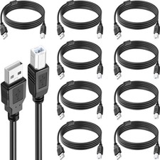 10 Pack USB Printer Cable, 6FT USB A to B, High-Speed Printer Cord Universal picture