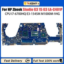 For HP ZBook Studio G3 15 G3 Laptop Motherboard LA-C401P with CPU I7-6700HQ picture