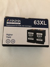 Ankink Higher Yield 63XL Black Ink Replacement For HP63 & HP63xl BSHP63XL2B picture