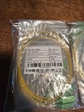10pk .5 SIMPLEX Single-Mode SC APC Fiber Optic Pigtail for Fusion Splicing 9/125 picture