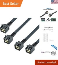 SFF-8643 to SFF-8643 12G Internal Mini SASHD Cable, 0.8m, 2-Pack picture