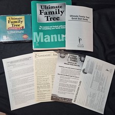 Ultimate Family Tree Premier Genealogy Software PC CD-ROM 1998 Sealed Disc picture