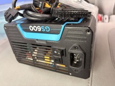Corsair GS600 600W ATX Non-Modular Power Supply PSU 1 Fan Black/Blue picture