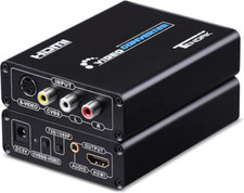 Tendak 3RCA AV CVBS Composite & S-Video R/L S-Viceo & RCA to HDMI(Metal) picture