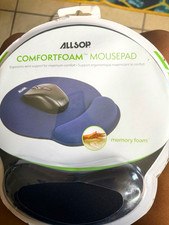 Allsop ComfortFoam Memory Foam Non-Slip Mouse Pad w/ Wrist Rest, Black picture