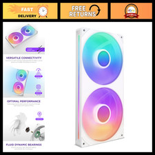 280mm RGB Fan Unit - Single-Frame Cooling System - White LED Lighting, Quiet Ope picture