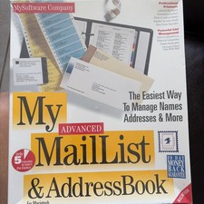 NOS Vtg. Apple Macintosh 1995 My Software CO Mail List Address Book 2127 SEALED picture