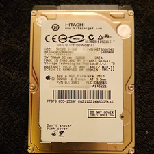 NIB* Hitachi Travelstar 320GB 2.5in SATA 5400RPM 8MB 9.5mm Apple FW 2010 picture