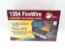SIIG 1394 FireWire 3-Port DV Kit Model NN2601 Sealed w/ Software & Cable Vintage picture