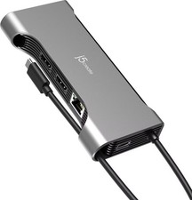 j5create - Flexible Ports USB-C Pro 12-in-1 Dual 4K60 HDMI Hub - Space Gray picture