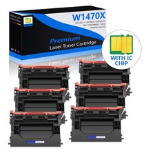 6PK 147X W1470X High Yield Black Toner Cartridge for HP M611dn M612dn M612x picture
