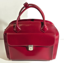 McKLEIN USA GLEN ELLYN 15” Red Leather Detachable-Wheeled Laptop Case picture