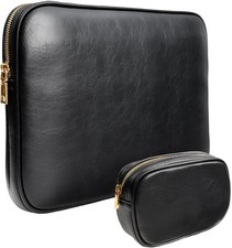 PU Leather Padded Laptop Sleeve Bag 13Inch for 2024 MacBook Air 13.6 A3113 M3 A2 picture