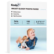 Koala Premium Photo Paper 8.5x11 Glossy 54lb 100 Sheets 200g Inkjet Printer picture