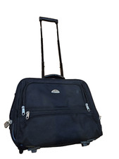 Samsonite Rolling Laptop Briefcase Black Wheeled Business Travel Bag picture