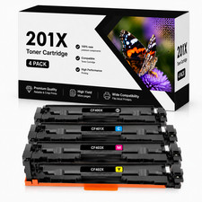 4PK BLACK 201X CF400X Toner For CF400A LaserJet Pro MFP M277n M277dw M252dw picture