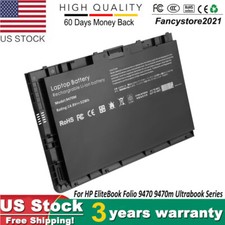 New For HP EliteBook Folio 9470m Laptop Battery 52Wh 687945-001 BT04XL 6875172CT picture