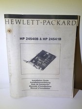 Vintage HP 24540B & HP 24541B (1987/1991) Manual picture