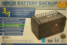 Tripp Lite - ECO550UPS - UPS 550VA 300W Eco Green Battery Back Up Compact 120V picture