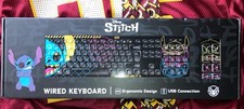 Culturefly Disney Stitch Wired Keyboard Brand New Hard To Find picture