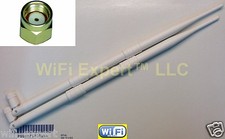 White 9dBi RP-SMA Antennas (2) for Amped High Power 300N Smart Repeater (SR300) picture