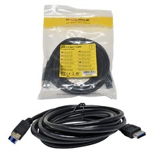 DeLock 3m USB A Male to B Male 3.2 Gen1 Cable NEW NEW picture