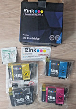 EZ ink 288XL 1 Black, 1 Cyan, 1 Magenta and 1 Yellow cartridges picture