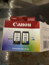 Canon PG-243 + CL-244 (1287C006) Black & Color Combo Pack Ink Cartridges NEW picture