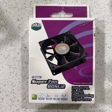 Cooler Master Super Fan 80SU2 80mm Case Fan 2400RPM 2 Ball Bearing Molex New picture