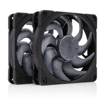 Noctua NF-A12x25 G2 PWM Sx2-PP chromax.Black, High-End Quiet Fans 2x120mm picture