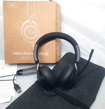 Jabra Evolve2 40 SE USB-A MS Stereo Wired Headset Black OPEN BOX picture