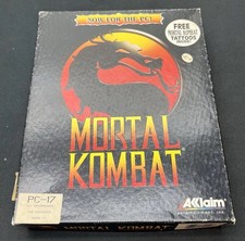 MORTAL KOMBAT PC GAME (1992) AKKLAIM WITH MK TATTOOS AND INSTRUCTION BOOKLET picture