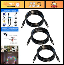 5.5mm x 2.1mm DC Power Cable - 3-Pack, 6.6FT Length, Durable & Flexible picture