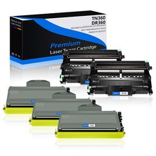 3PK TN360 + 2PK DR360 Toner Drum Unit for Brother HL-2170W MFC-7345DN DCP-7040 picture