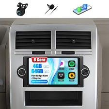 [8 Core 4+64G] Car Radio Stereo for Dodge Ram 1500/2500/3500 06-08,Dodge Dura... picture