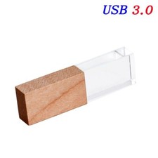 Wooden Stick Pen Drive Crystal Memory Flash Storage Custom Your Own Logo 4-64 GB picture