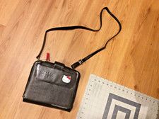 Hello Kitty Case Black iPad Tablet Portfolio #KT4348B Pocket Strap Messenger Bag picture