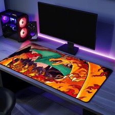 Charizard Fire Dragon Pokemon Gaming Desk Mat Mouse Pad picture