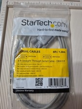 StarTech Serial Cable 6' Straight Through Cord DB9 F/F 6' 9 Pin Female MXT100FF picture