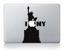 Apple MacBook Laptop Sticker Vinyl Decal I Love Heart New York NY Statue Liberty picture