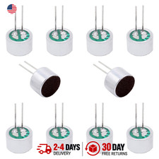 10Pcs Electret Condenser Microphone 10x7mm with Pins for PCB Audio Recording and picture