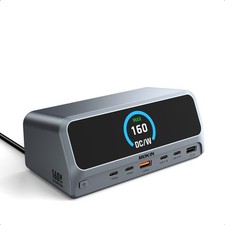 MOKiN 13-in-1 USB C Docking Station LCD Dual 4K HDMI 10Gbps 100W PD picture