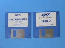 Atari ST Epyx Winter Games 1986 Vintage Software Original Owner picture